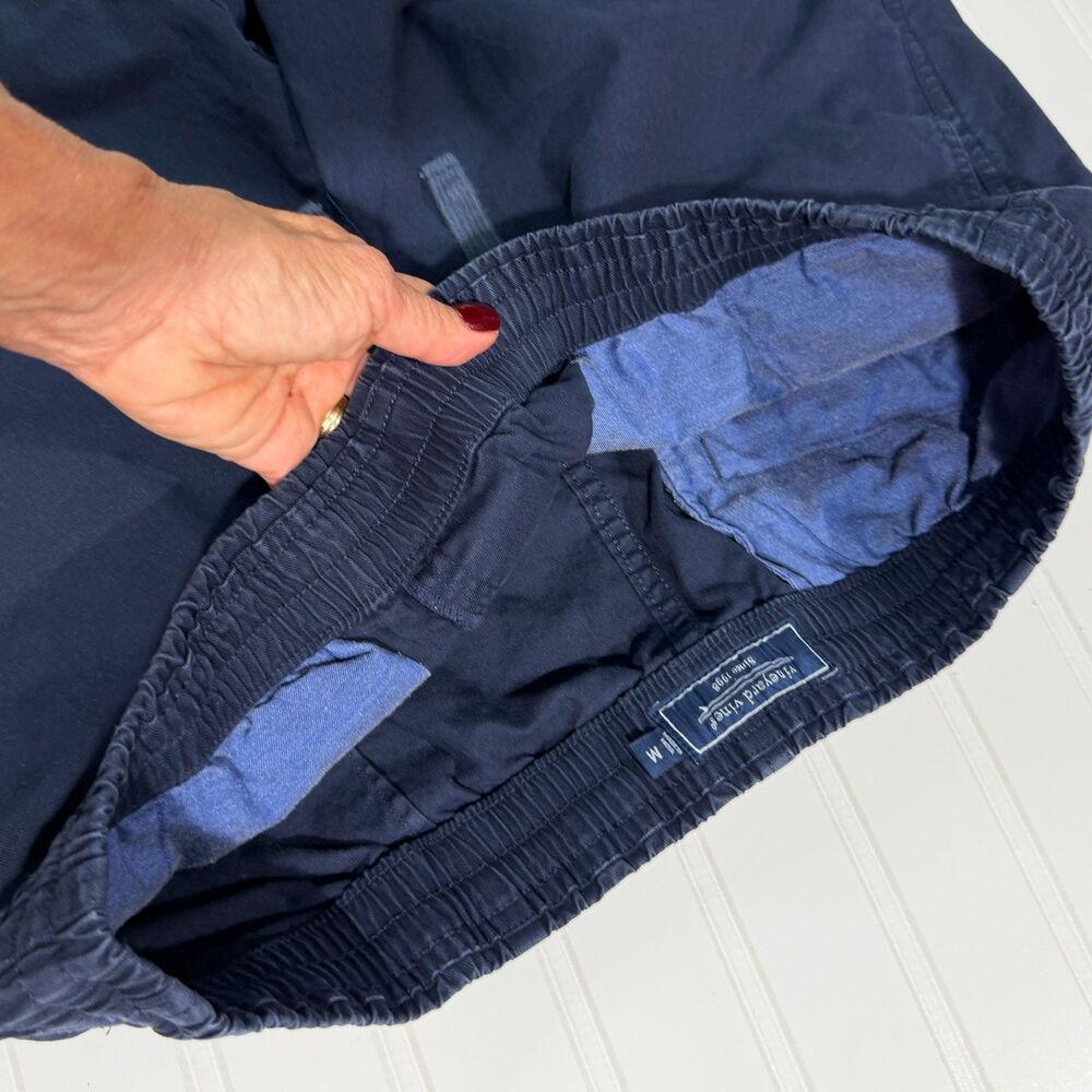 Vineyard Vines Men's Surfside Pull-On Drawstring Shorts Navy Blue Sz Medium M - Picture 6 of 8